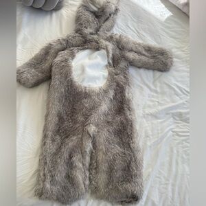 Pottery Barn Kids Faux Fur Bunny Pram Suit | 12–24 Months